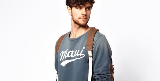 Scotch & Soda Sweatshirt With Maui Print