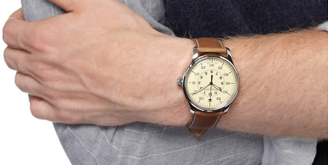 Mougin & Piquard x J.Crew Grande Seconde Stainless Steel Watch