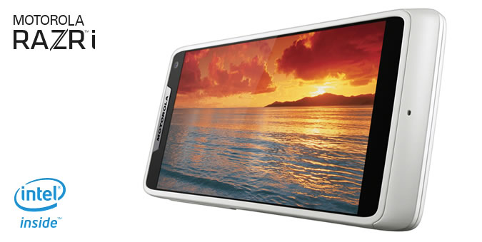 Motorola RAZR i White Smartphone