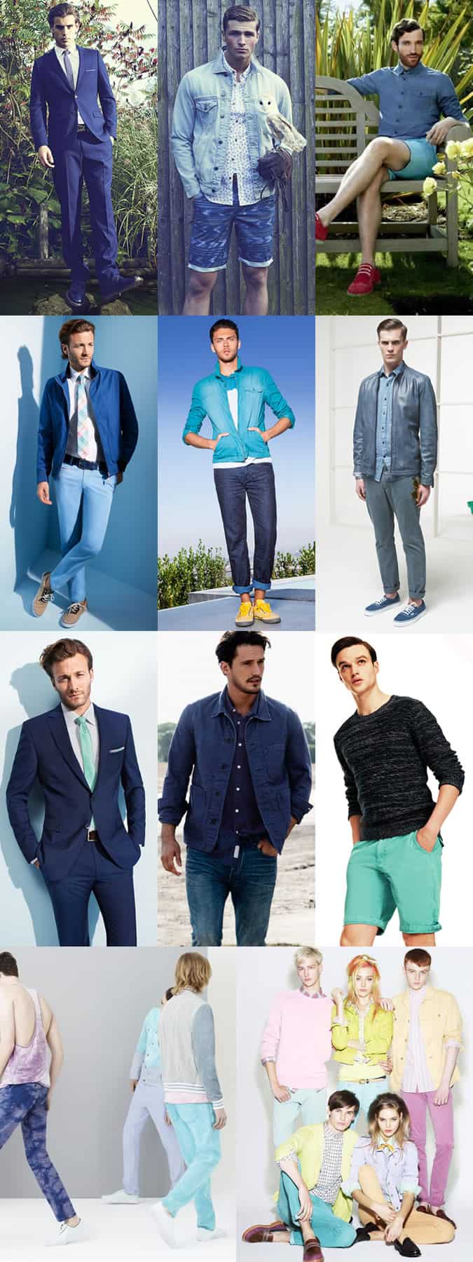 Men's Blue Lookbook SS13