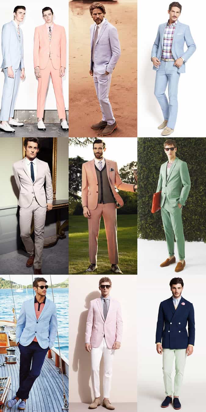 Pastel Coloured Suits for Men - Outfit Inspiration Lookbook