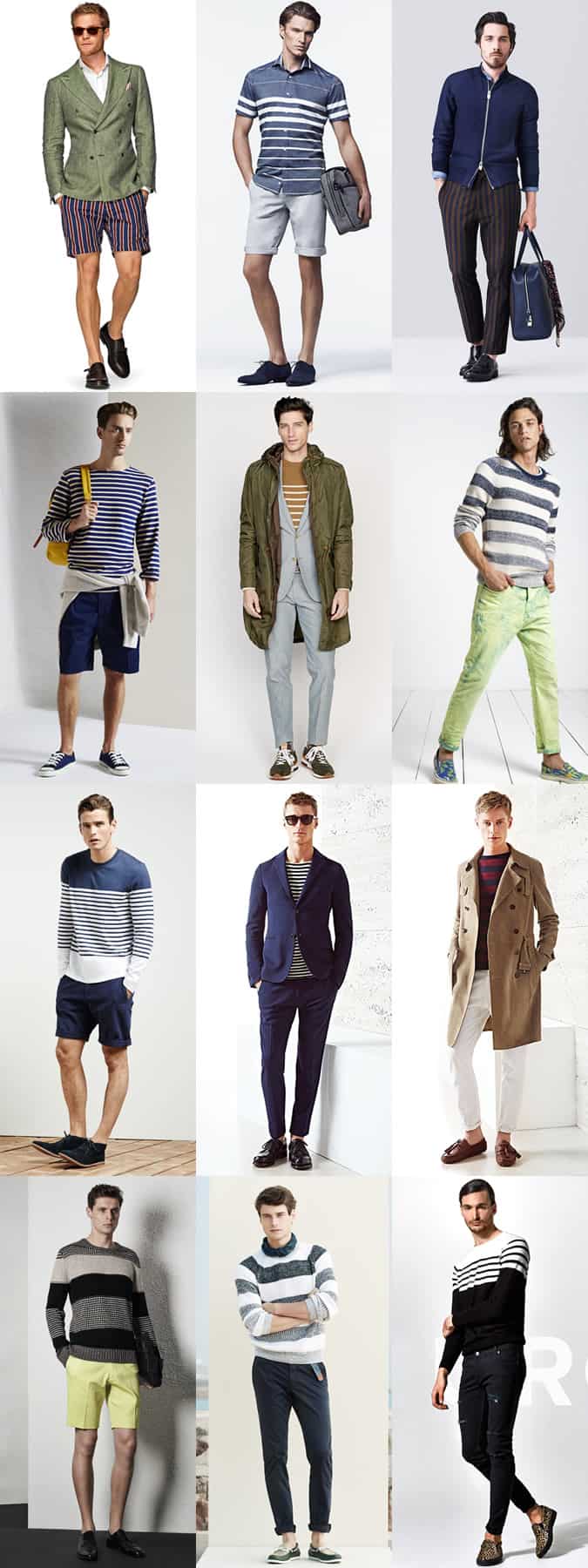 Men's Striped Clothing Spring/Summer Outfit Inspiration Lookbook