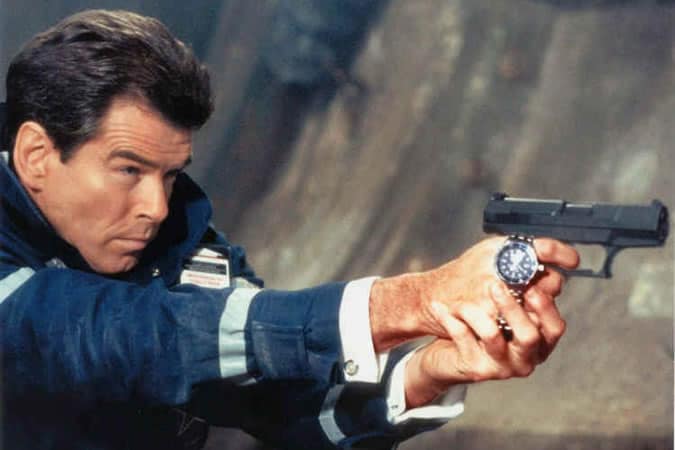 Pierce Brosnan as James Bond In Goldeneye - Omega Seamaster Watch