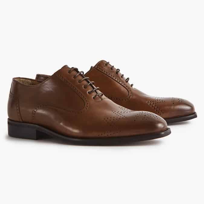 reiss RILEY LEATHER OXFORD BROGUES